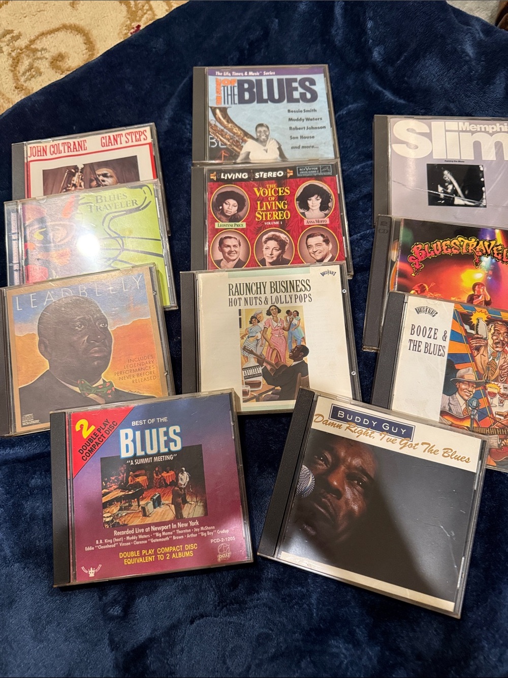 Assorted 11 Blues CD Collection — Black Jewel Cases